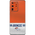 NFL Denver Broncos White Striped Galaxy S20 Ultra 5G Skin